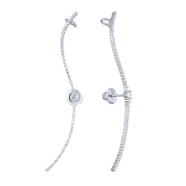 Серьги из серебра 925 с фианитами