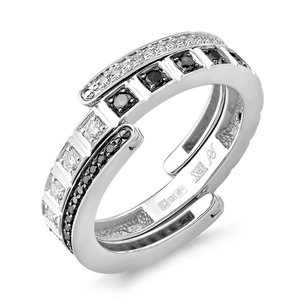 Кольцо из золота 585 с бриллиантами