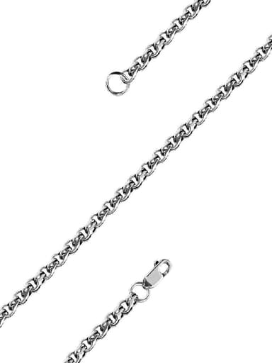 Цепь полновесная из серебра 925 без вставки