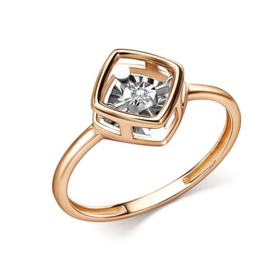 Кольцо из золота 585 с бриллиантами