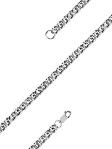 Цепь полновесная из серебра 925 без вставки