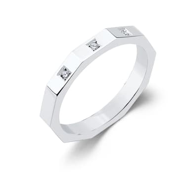 Кольцо обручальное из золота 585 с бриллиантами