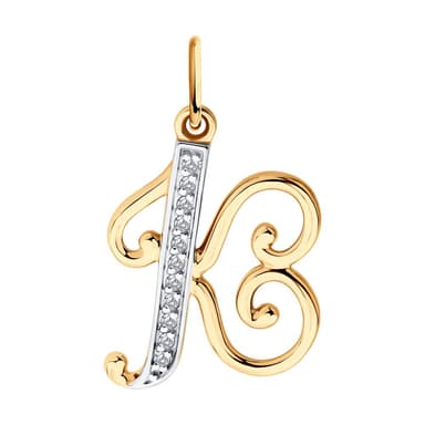 Подвеска из Золота 585 с фианитами