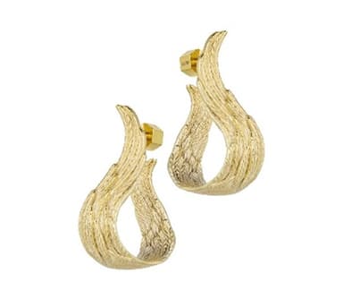 Серьги из латуни без вставки