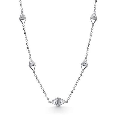 Колье из серебра 925 с фианитами