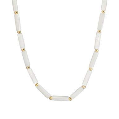 Колье из стали с перламутром