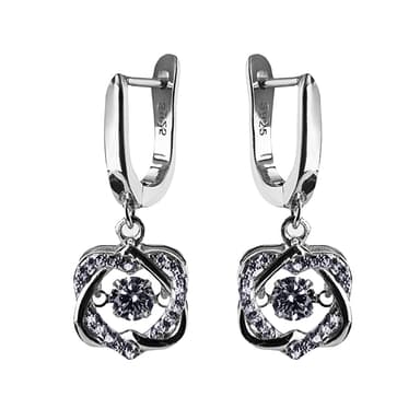 Серьги из серебра 925 с кубическим цирконием
