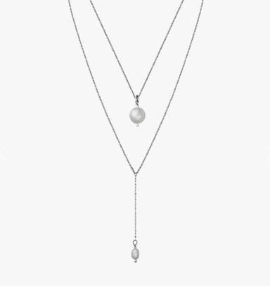 Колье из серебра 925 с жемчугом