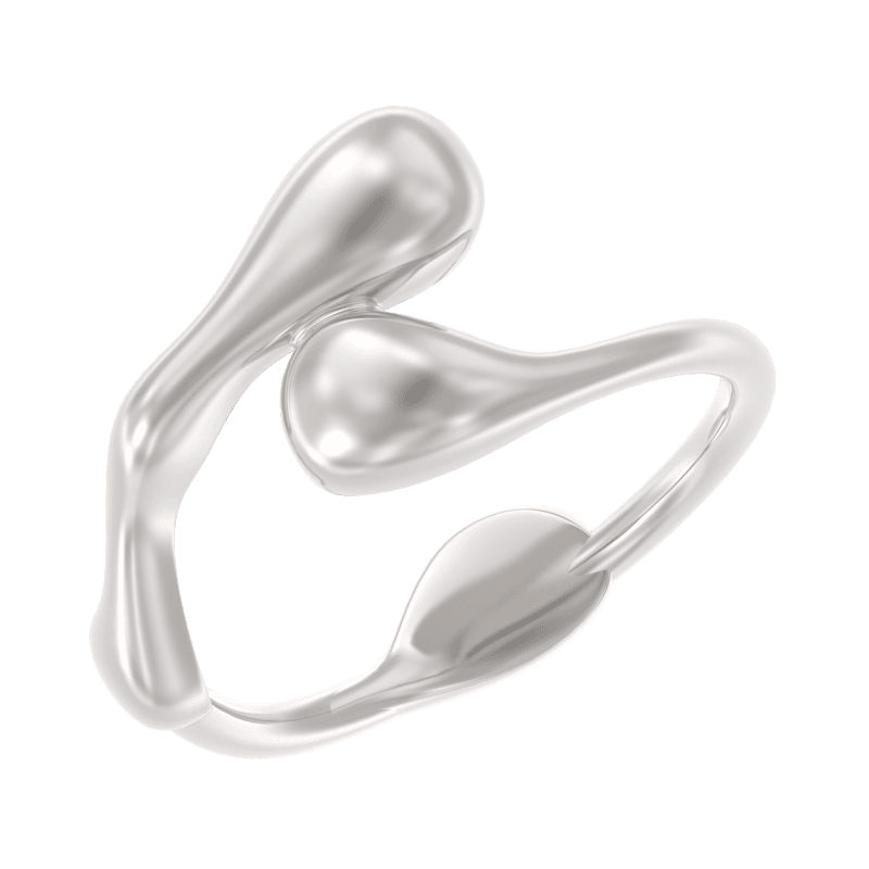 Кольцо из серебра 925 без вставки