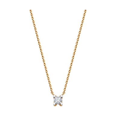 Колье из золота 585 с фианит