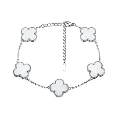 Браслет декоративный из серебра 925 с перламутром