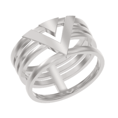 Кольцо из серебра 925 без вставки