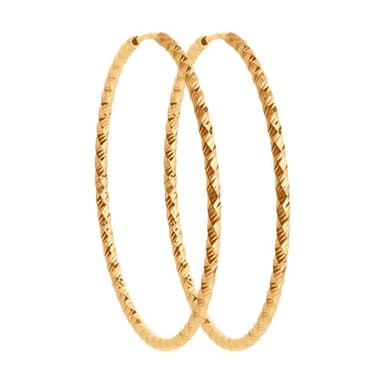 Серьги из золота 585 без вставки