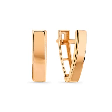 Серьги из золота 585 с  без вставки