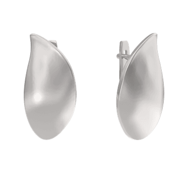 Серьги из серебра 925 без вставки