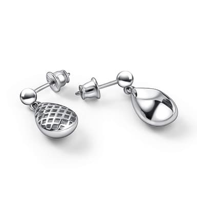 Серьги из серебра 925 без вставки