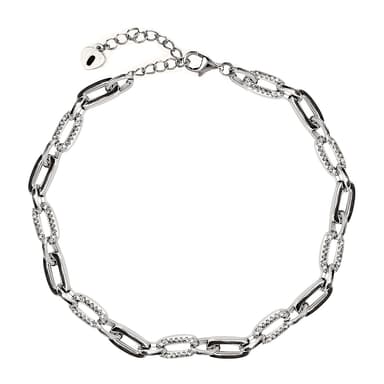 Браслет декоративный из серебра 925 с кубическим цирконием