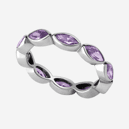 Кольцо из серебра 925 с фианитами