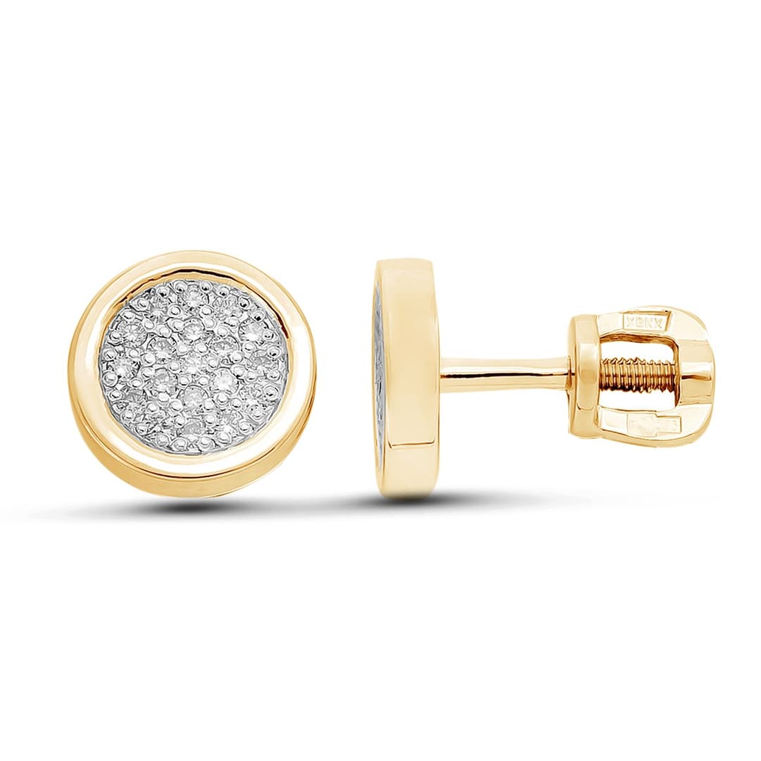 Серьги из золота 585 с бриллиантами