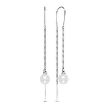 Серьги из серебра 925 с жемчугом