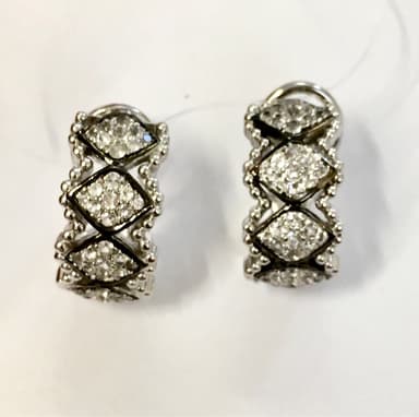 Серьги из серебра 925 с топазами