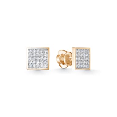 Серьги из золота 585 с бриллиантами