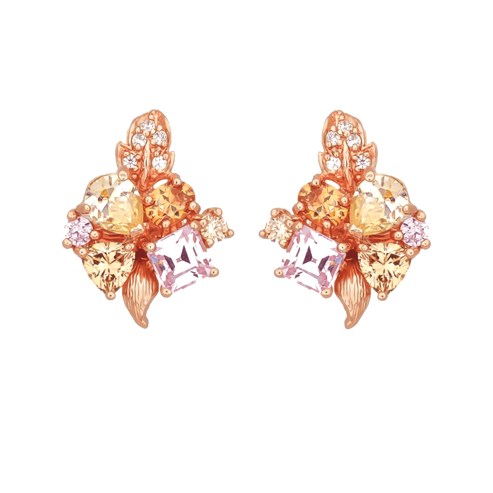 Серьги из серебра 925 с фианитами