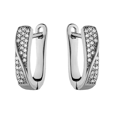 Серьги из серебра 925 с кубическим цирконием