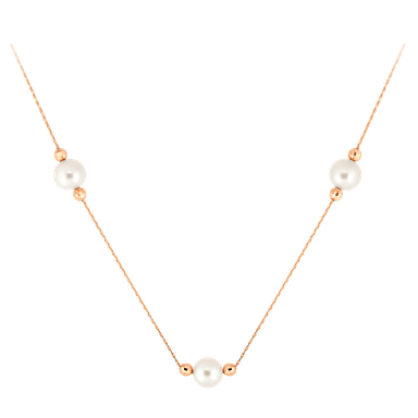 Колье из золота 585 с  жемчугом