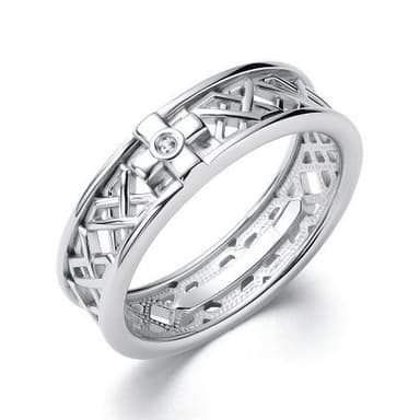 Кольцо из серебра 925 с бриллиантами