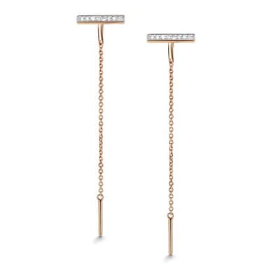 Серьги из золота 585 с бриллиантами