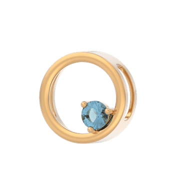 Подвеска из золота 585 с топазом london