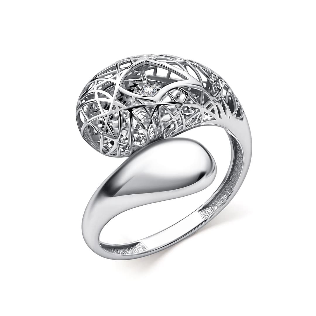 Кольцо из золота 585 с бриллиантами