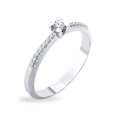 Кольцо из золота 585 с бриллиантами