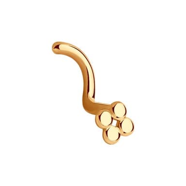 Пирсинг из золота 585 без вставки
