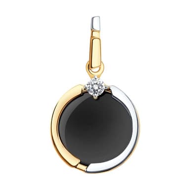 Подвеска из золота 585 с агатами