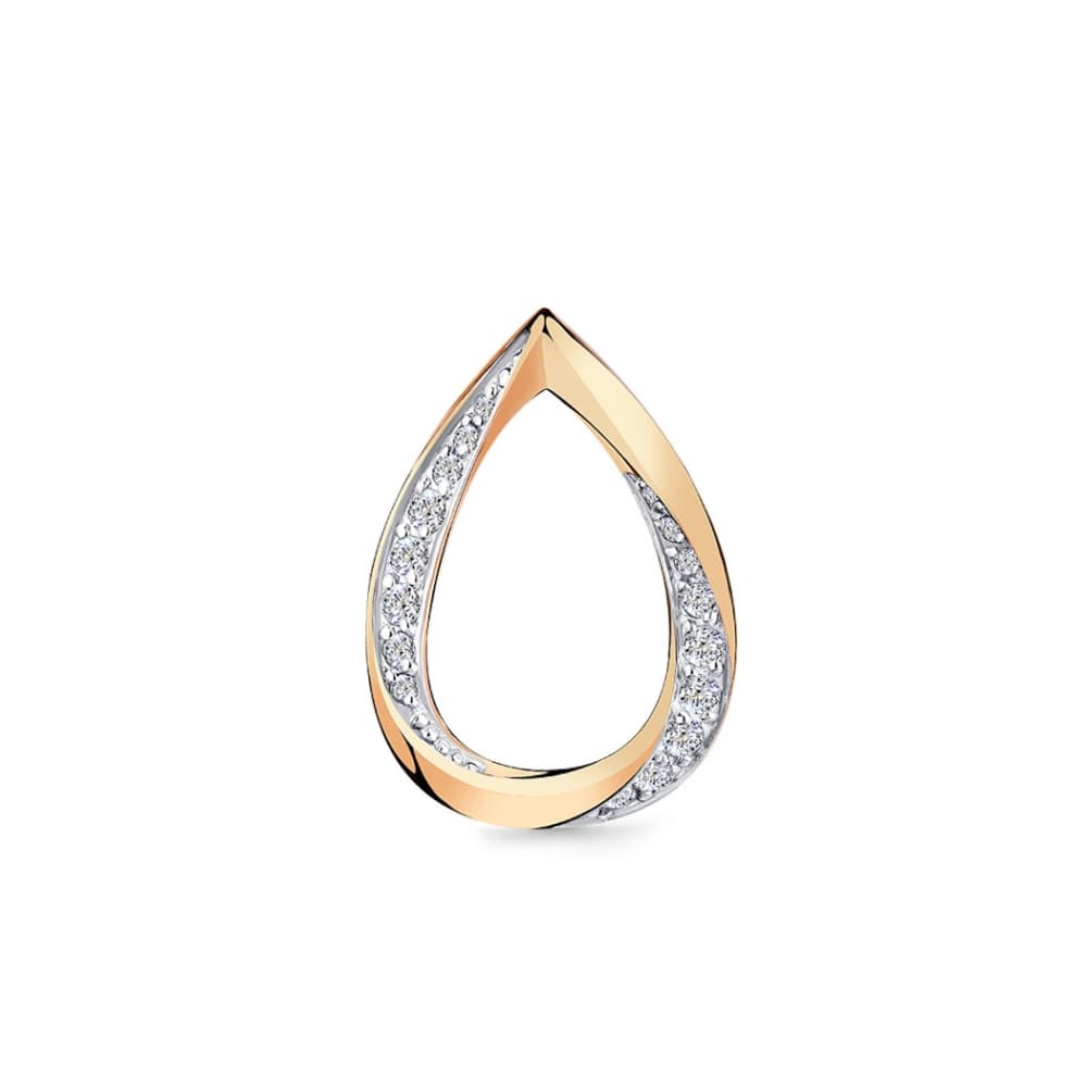 Подвеска из золота 585 с фианитами