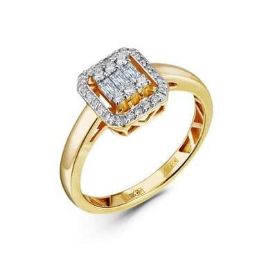 Кольцо из золота 585 с бриллиантами