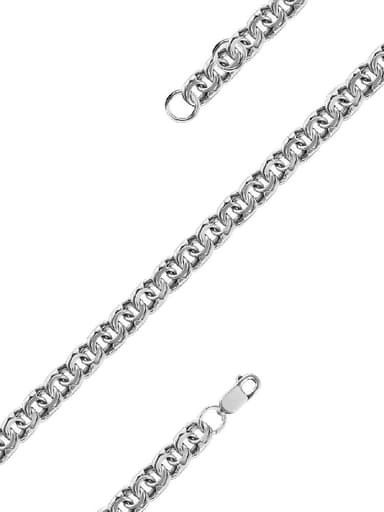 Цепь полновесная из серебра 925 без вставки