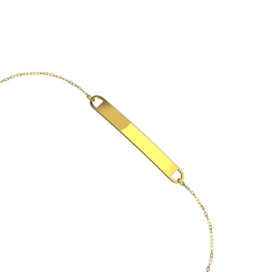 Браслет декоративный из золота без вставки