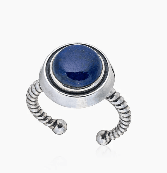 Кольцо из серебра 925 с  лазуритом