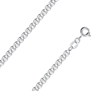 Цепь полновесная из серебра 925 без вставки