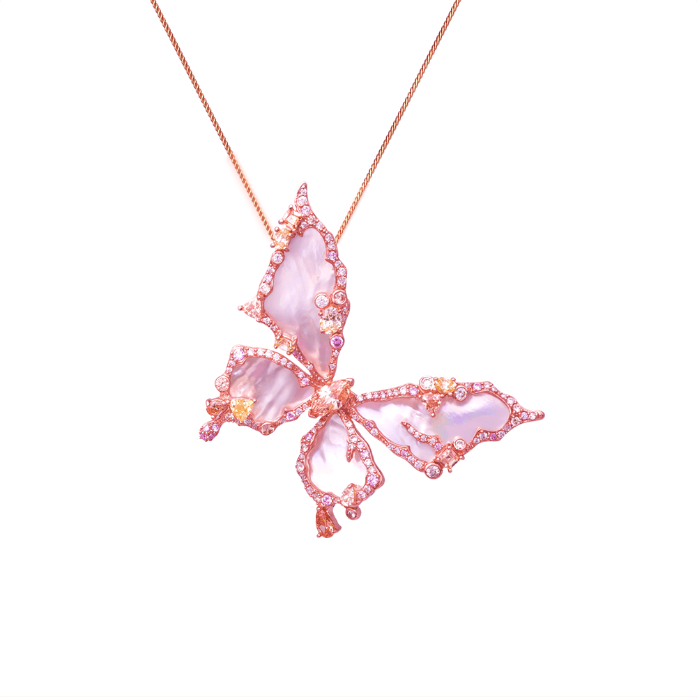 Брошь из серебра 925 с перламутром