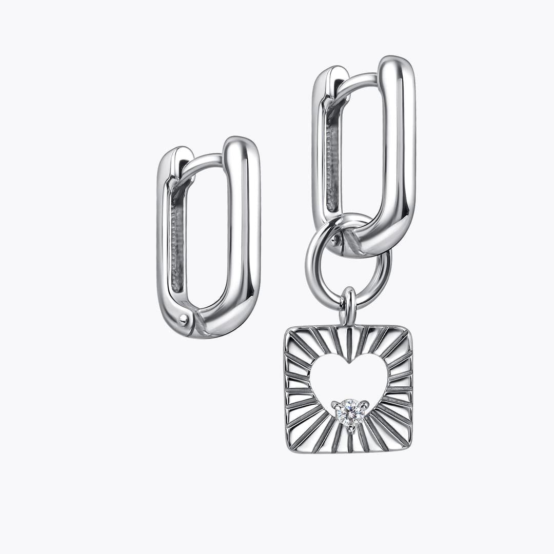 Подвеска из серебра 925 с фианитами