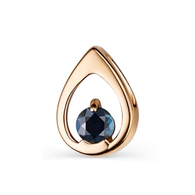 Подвеска из золота 585 с сапфирами