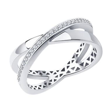 Кольцо из золота 585 с бриллиантами