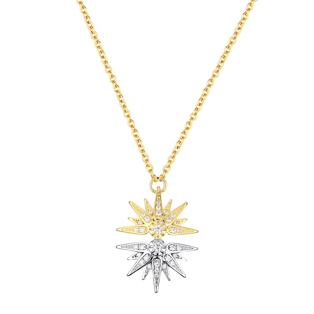 Колье из серебра 925 с фианитами