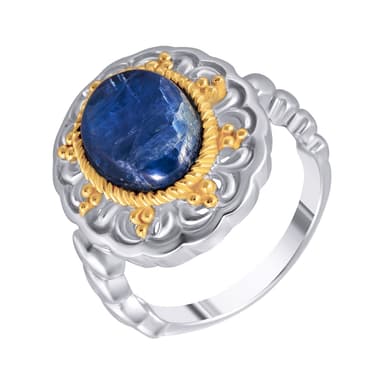 Кольцо из серебра 925 с кианитами