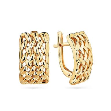 Серьги из золота без вставки