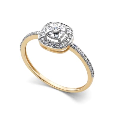 Кольцо из золота 585 с  бриллиантом